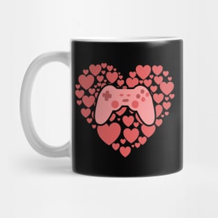 Video Gamer Heart Controller Mug